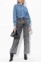 Ganni Denim Shirt met Kristalversiering Blue Dames - Thumbnail 2