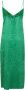 Ganni Elegante Groene Jurk met Gekreukte Stof Groen Dames - Thumbnail 2