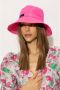 Ganni Pink Recycled Tech Bucket Hat Roze Dames - Thumbnail 8