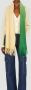Ganni Versierde-Knoop Wol Vest Beige Dames - Thumbnail 2