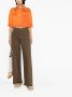 Ganni Oranje Denim Puff Sleeve Jacket Orange Dames - Thumbnail 2