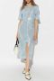 Ganni Paillettenjurk Blauw Dames - Thumbnail 2