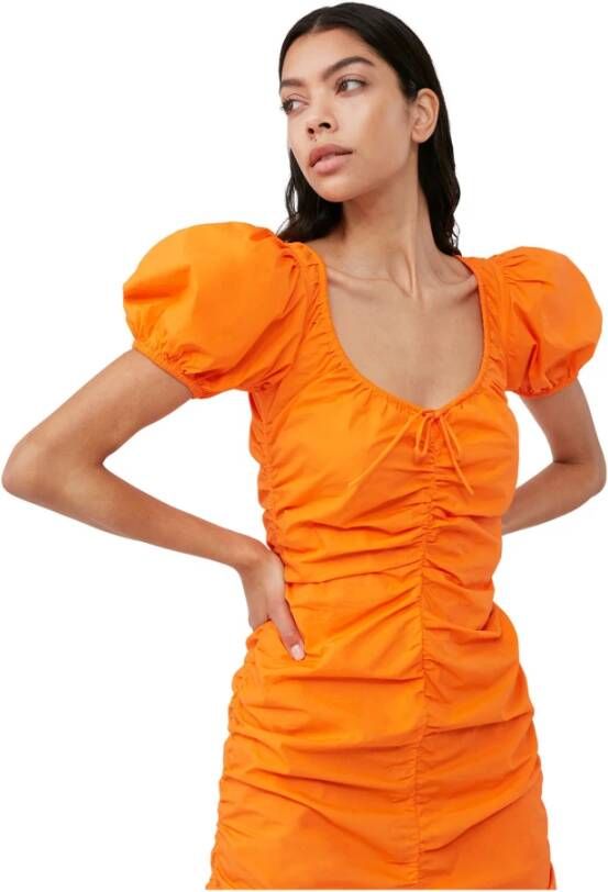 Ganni Dag korte jurk Oranje Dames