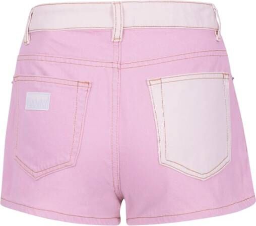 Ganni Short Shorts Roze Dames