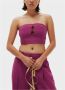 Ganni Zomerse mouwloze top met smock achterkant en cut-out details Pink Dames - Thumbnail 2