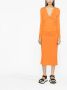 Ganni Summer Dresses Oranje Dames - Thumbnail 2