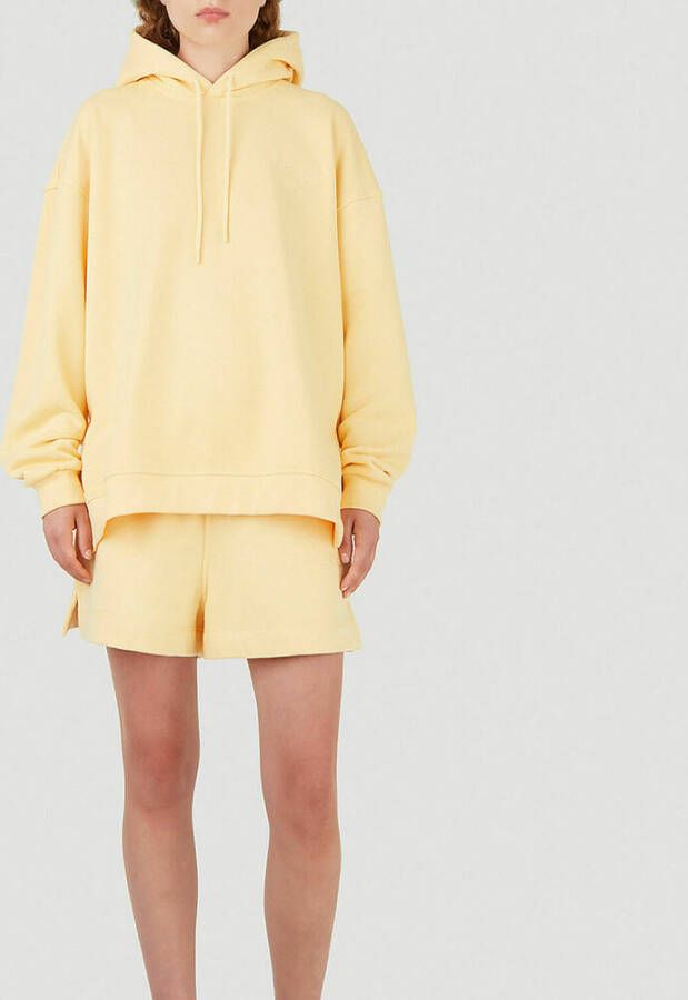 Ganni Software Isoli Hooded Sweatshirt Geel Dames