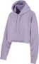 Ganni Mistery Lilac Cropped Oversized Hoodie Purple Dames - Thumbnail 6