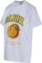 Ganni Ontspannen T-shirt in perzikkleur White Dames - Thumbnail 5