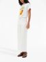 Ganni Ontspannen T-shirt in perzikkleur White Dames - Thumbnail 4