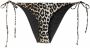 Ganni Leopard Print String Bikini Bottoms Beige Dames - Thumbnail 8