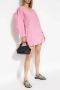 Ganni V-hals jurk Roze Dames - Thumbnail 2