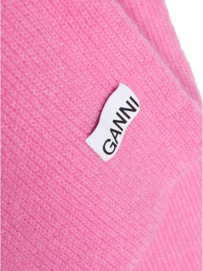 Ganni Winter Scarves Roze Dames