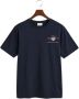 Gant T-shirt REG ARCHIVE SHIELD EMB SS T-SHIRT geïnspireerd door het archief uit de jaren '80 - Thumbnail 4