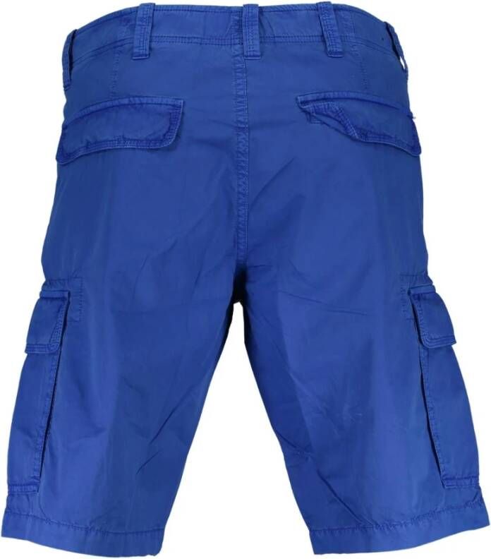 Gant Blauwe Katoenen Bermuda Jeans met Logo Blauw Heren