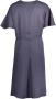 Gant Blauwe Lyocell Korte Jurk Ronde Halslijn Blue Dames - Thumbnail 2