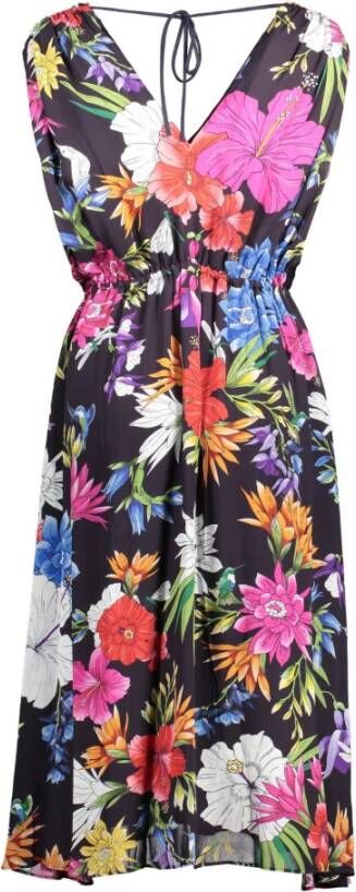 Gant Blue Viscose Dress Blauw Dames