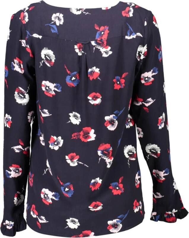Gant Blue Viscose Sweater Blauw Dames