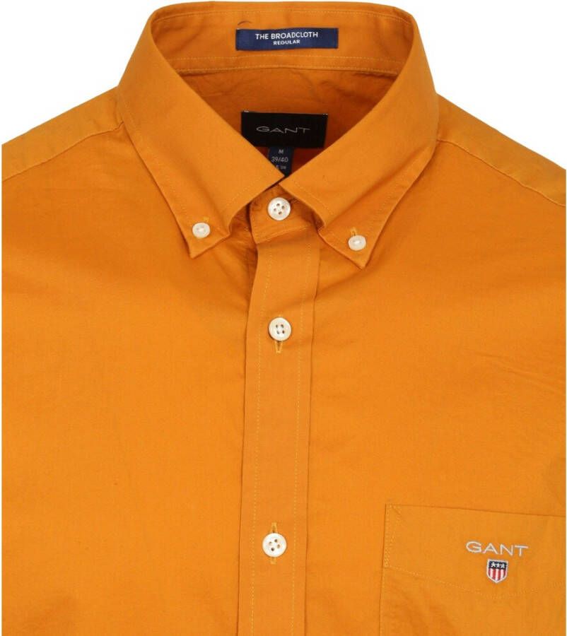 Gant Casual Overhemd Broadcloth Oranje Heren