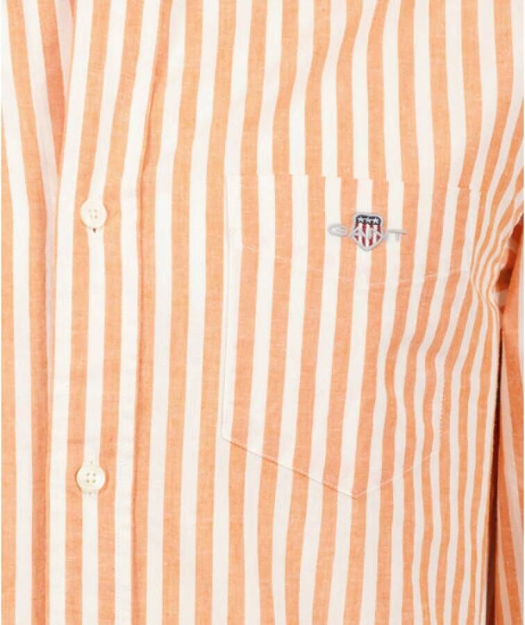 Gant Casual overhemd Oranje Heren