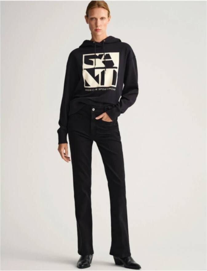 Gant Hoodie met urban stijl Blue Dames