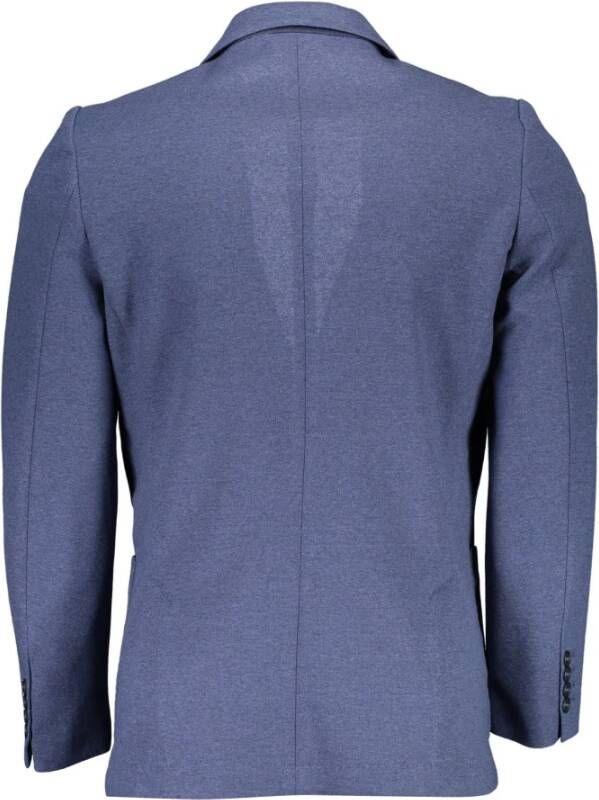 Gant Klassieke Blauwe Katoenen Jas met Zakken Blauw Heren