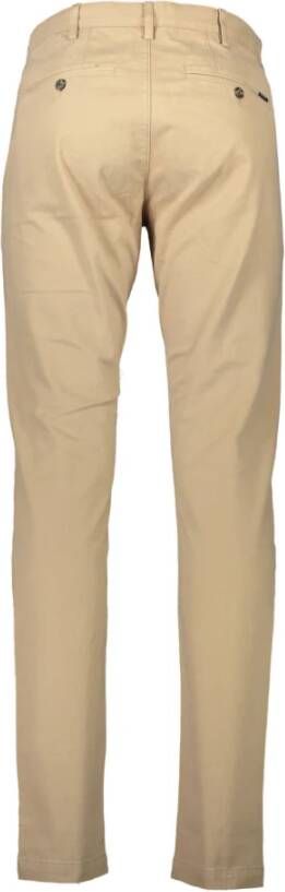 Gant Klassieke Slim Fit Beige Katoenen Broek Beige Heren