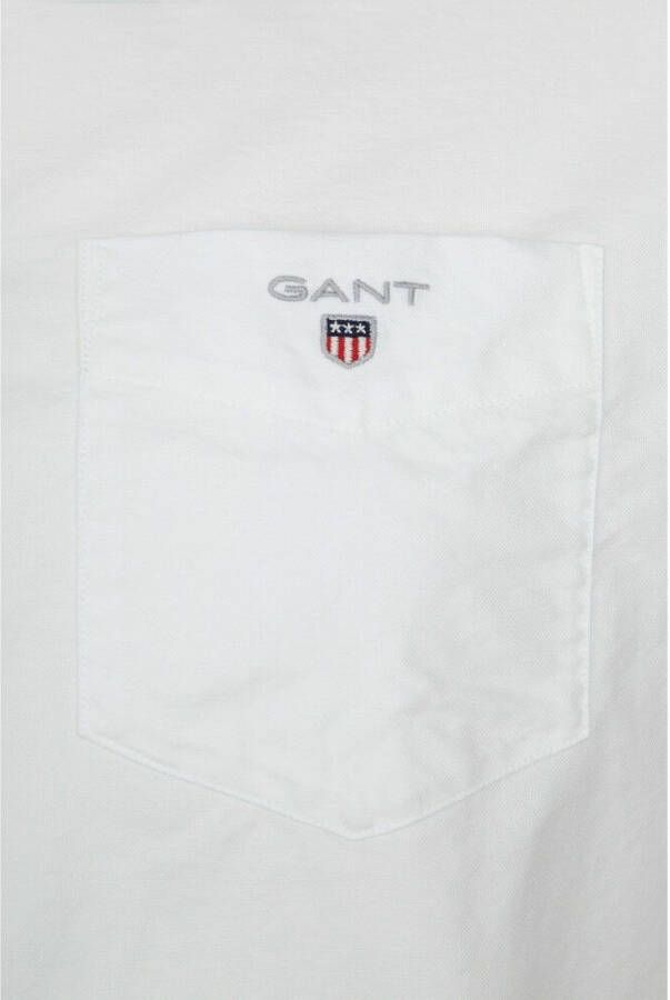 Gant Casual Oxford -shirt met lange mouwen Wit Heren