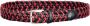 Gant Rode Leren Riem met Contrasterende Details Red Heren - Thumbnail 2