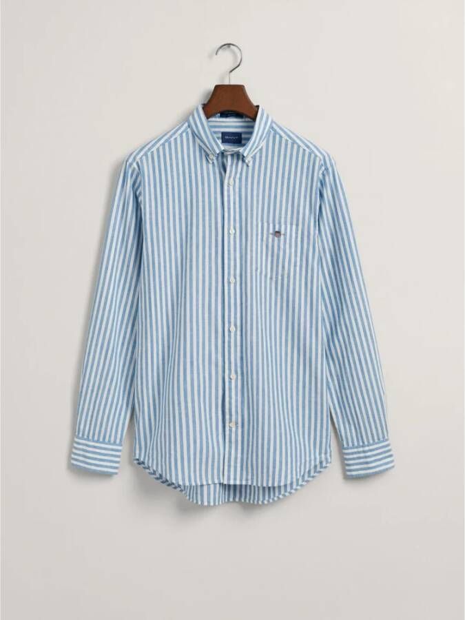 Gant Overhemd Blauw Heren