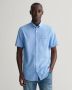 Gant Short Sleeve Overhemd Linnen Lichtblauw Blauw Heren - Thumbnail 4