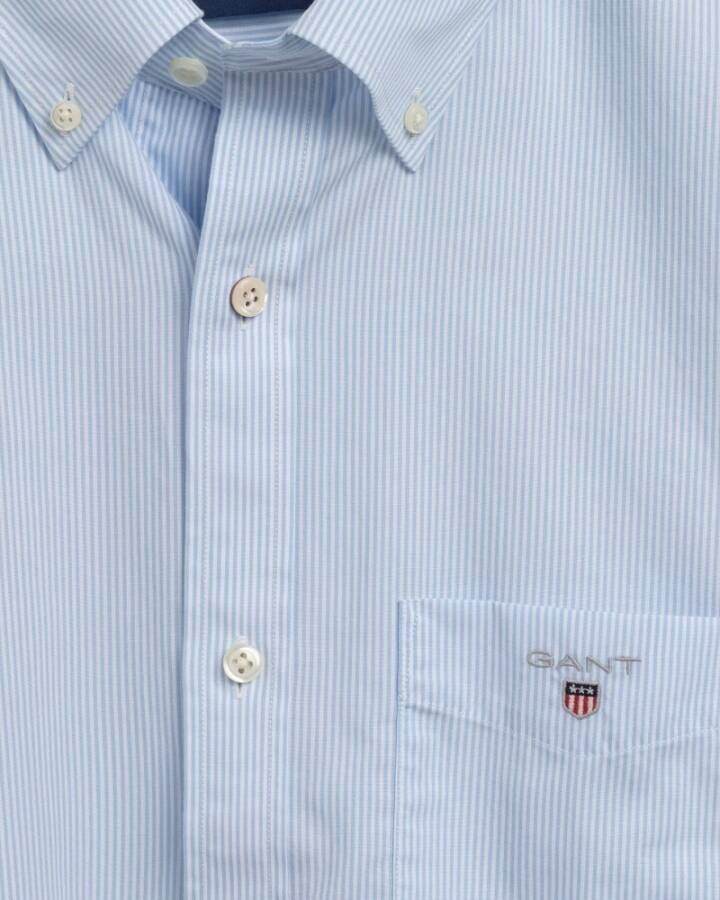 Gant Short Sleeve Shirts Blauw Heren