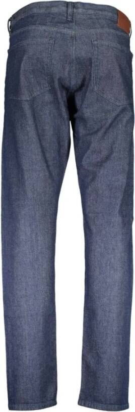 Gant Slim Blauwe Katoenen Jeans met Logo Blauw Heren