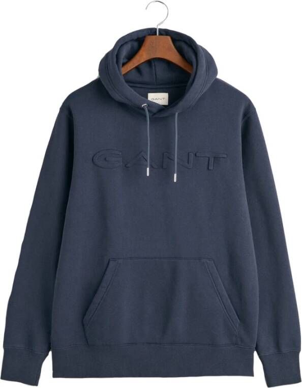 Gant Stijlvolle Hoodie Blauw Heren