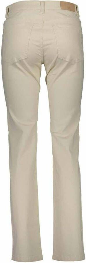 Gant Straight Trousers Beige Dames