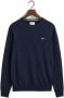 Gant Superfijne Lamswollen Trui Blauw Heren - Thumbnail 4