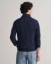 Gant Gebreide pullover van wol met korte ritssluiting - Thumbnail 3