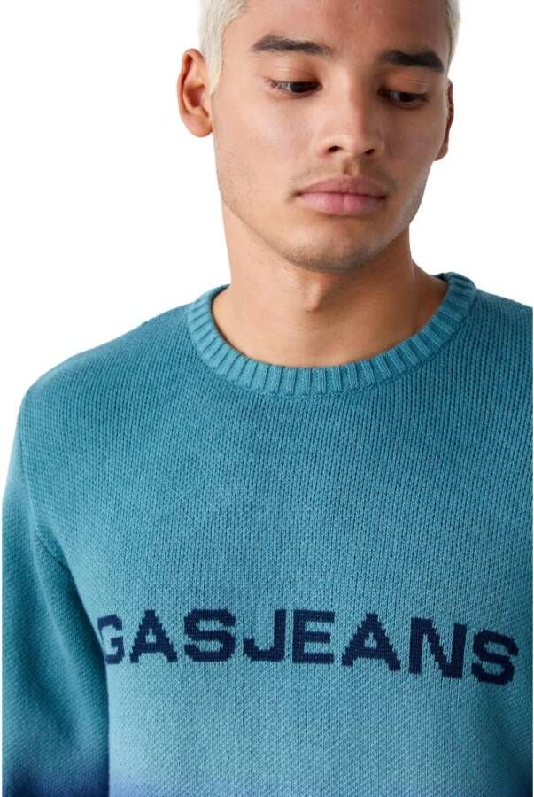 GAS Sweatshirts Blue Heren