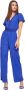 Gaudi Korte Mouw Jumpsuit Blue Dames - Thumbnail 2