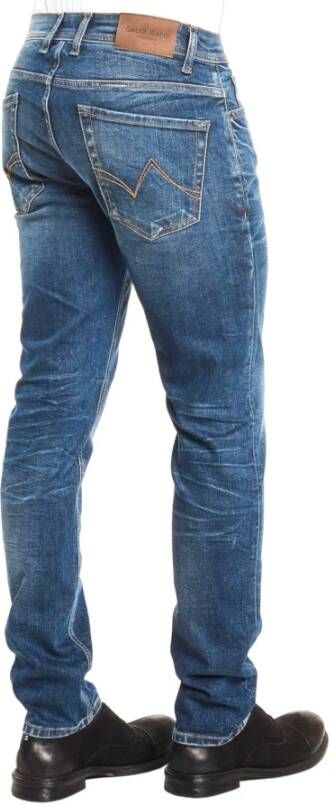 Gaudi Straight Trousers Blauw Heren