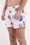 Gcds Kleurrijke Zwemshorts Elastische Taille White Heren - Thumbnail 2