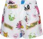 Gcds Kleurrijke Zwemshorts Elastische Taille White Heren - Thumbnail 8