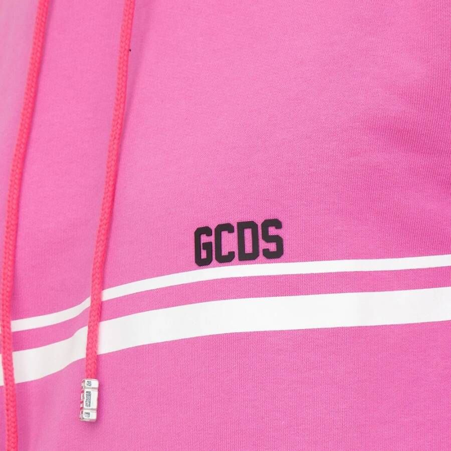 Gcds Katoenen Hoodie voor Mannen Pink Heren