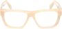 Gcds Witte Rechthoekige Optische Monturen in Acetaat Beige Unisex - Thumbnail 2