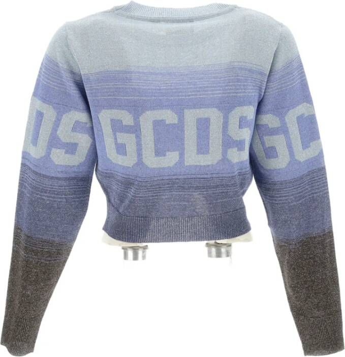 Gcds Gradient Logo Cropped Sweatshirt Multicolor Dames