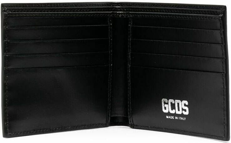 Gcds logo print billfold wallet Zwart Heren