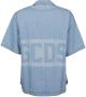 Gcds Shirt Ss22M340201 Blauw Heren - Thumbnail 2