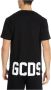 Gcds Reguliere Zwarte Korte Mouw T-Shirt Black Heren - Thumbnail 2
