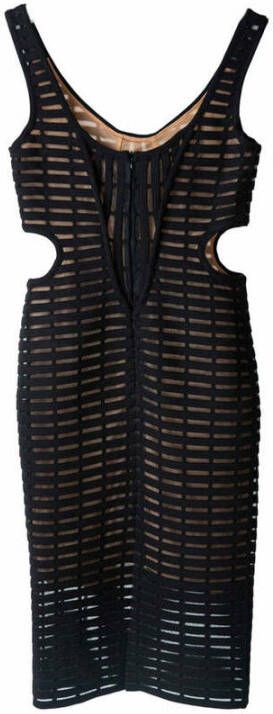Genny Abito con design cut-out Zwart Dames