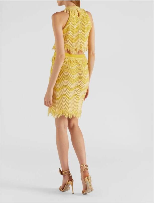 Genny Knitwear Geel Dames